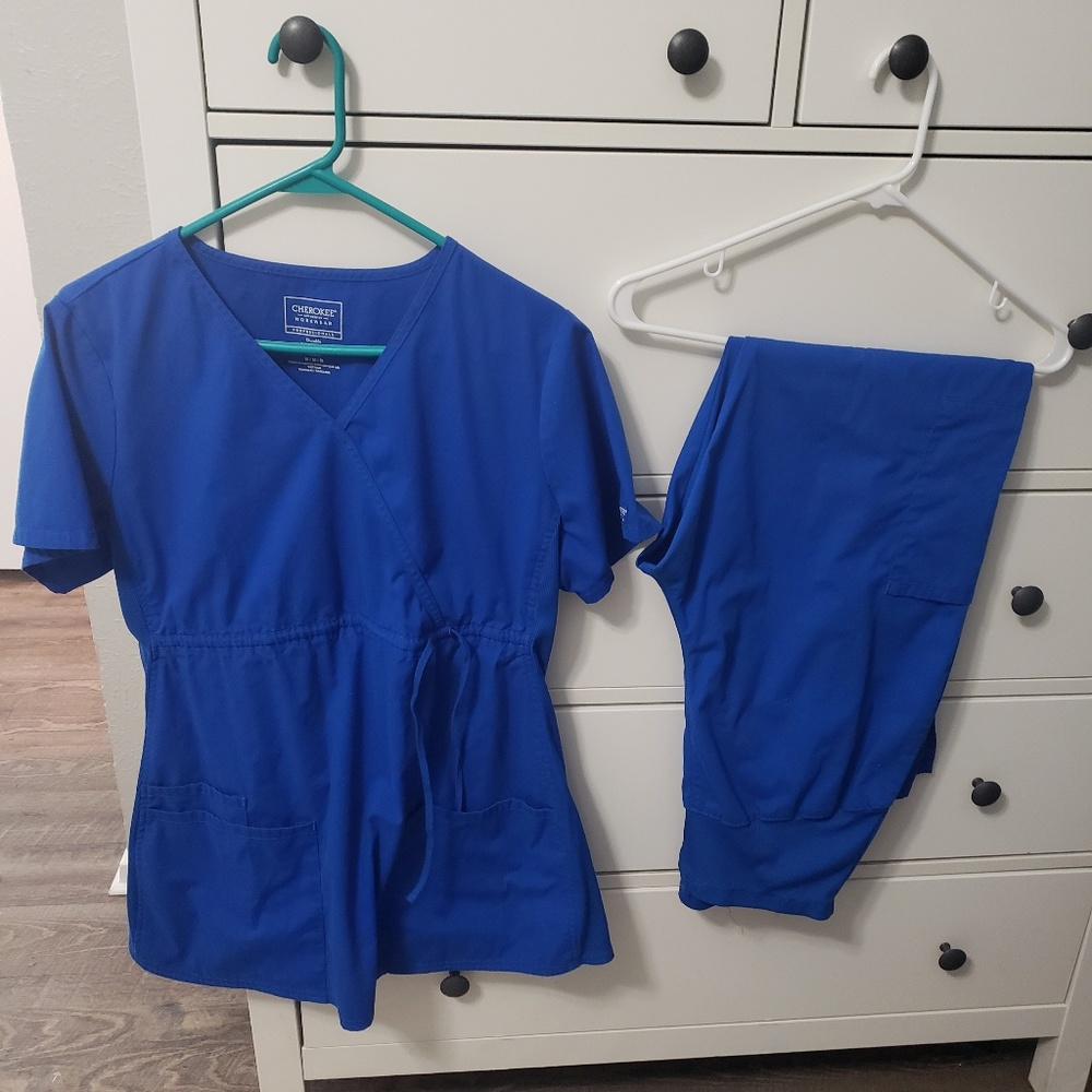 Royal Blue Maternity Scrubs